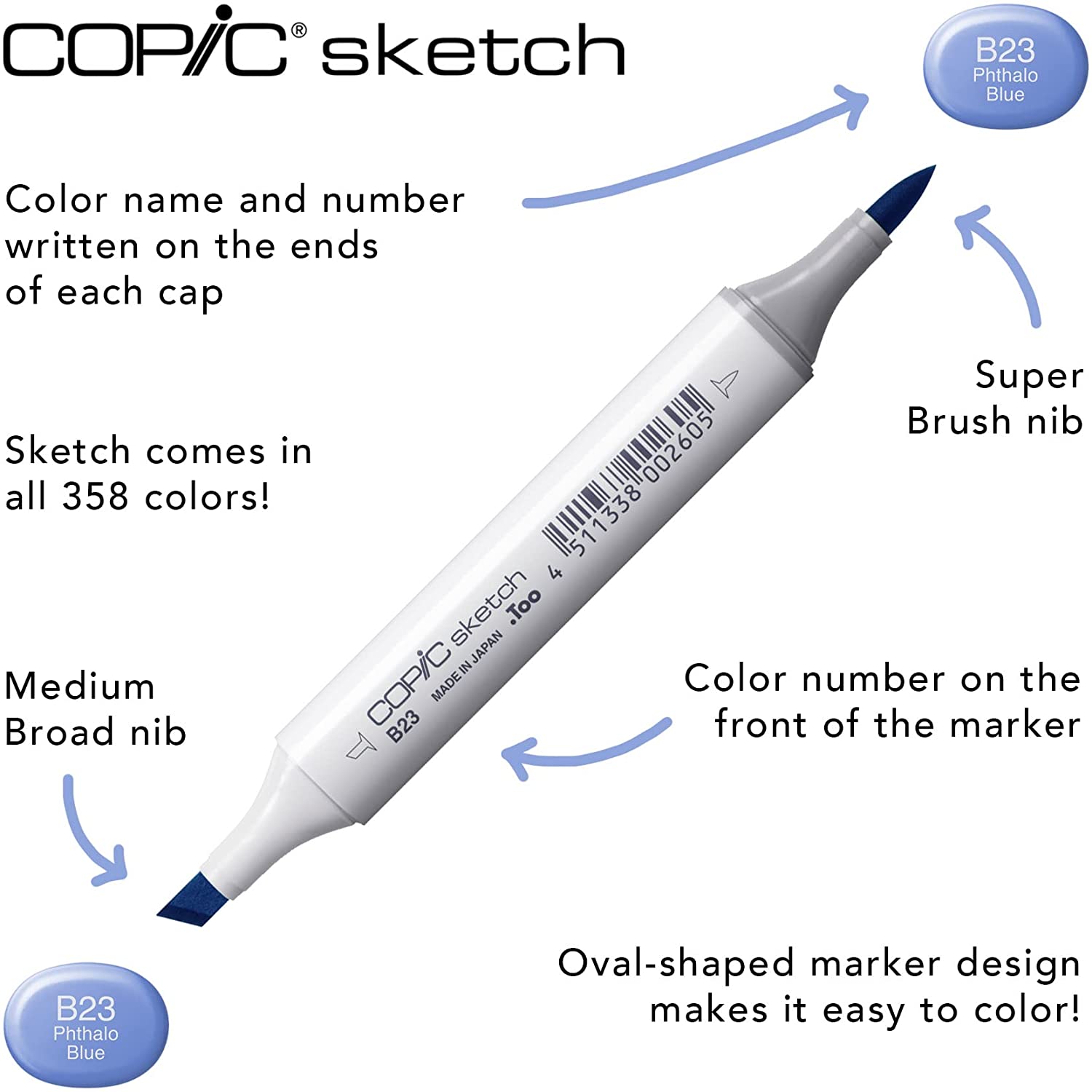 Copic Sketch Set 12 Cool Grey