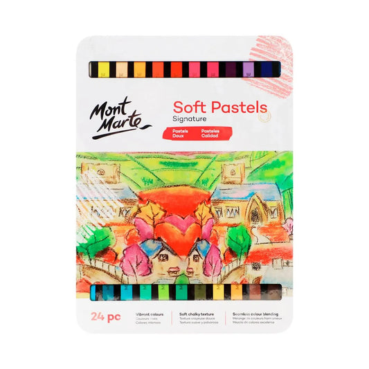 Mont Marte Soft Pastels 24pk Tin 