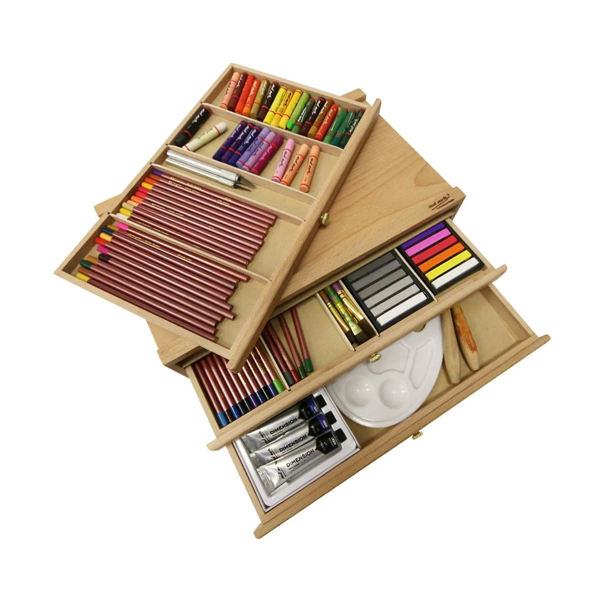 Mont Marte Pastel Box 3 Drawer Wood