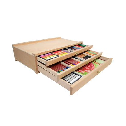 Mont Marte Pastel Box 3 Drawer Wood