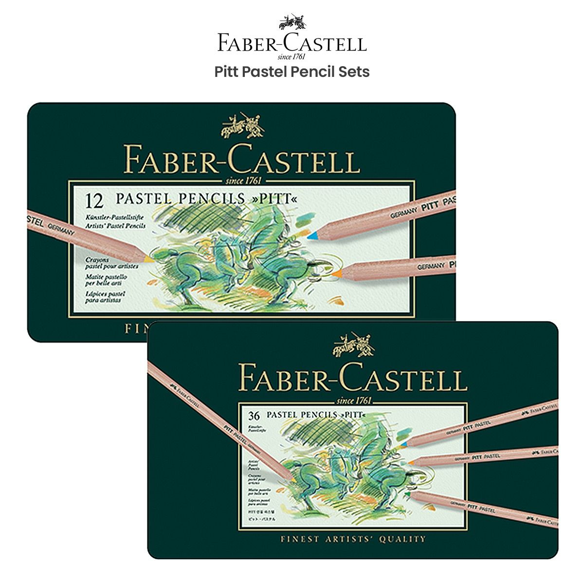 Faber Castell Pitt Pastel Pencil Tins