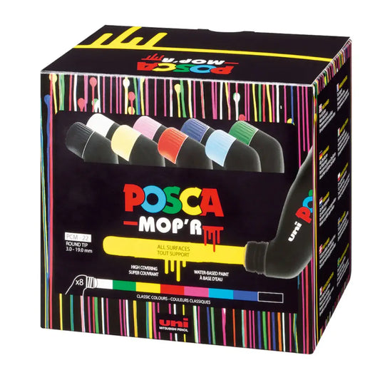 Uni Posca MOP’R PCM-22 Assorted Set 8pk