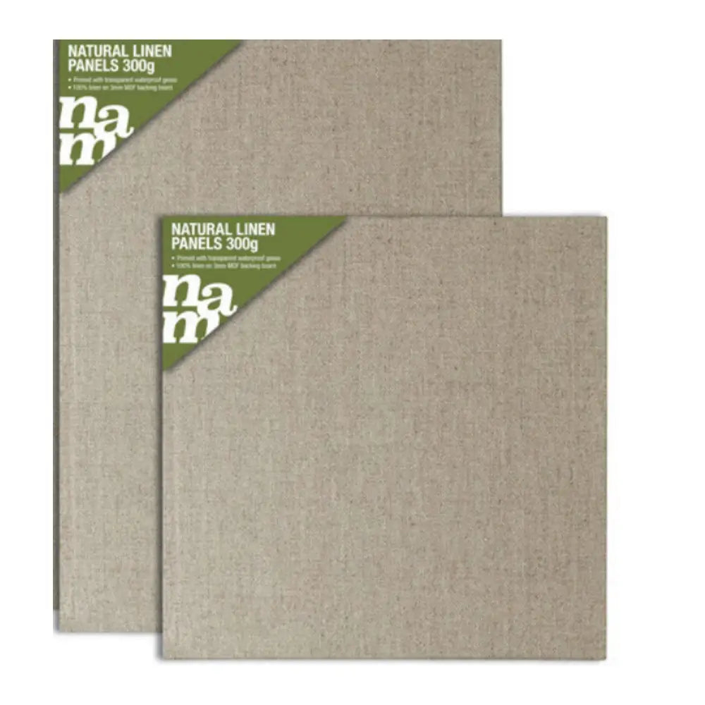 NAM Linen Transparent Primed MDF Panel 25x35cm