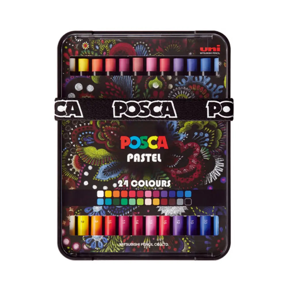 Uni POSCA Wax Pastels Set 24pk