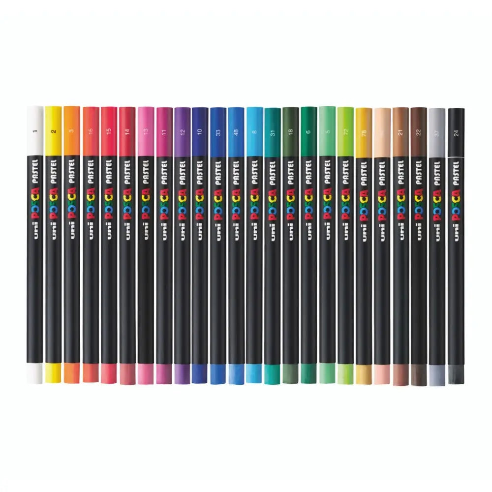 Uni POSCA Wax Pastels Set 24pk