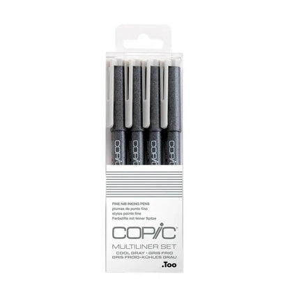 Copic Multiliner Set Cool Grey 4pk