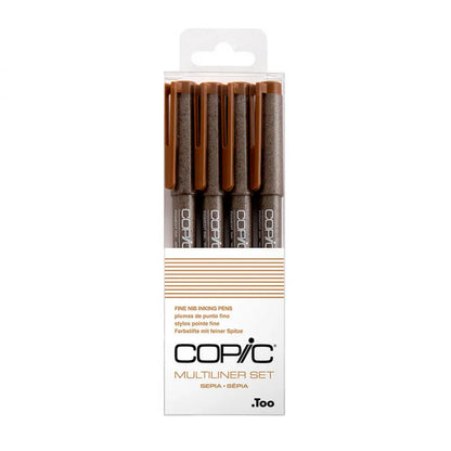 Copic Multiliner Set Sepia 4pk