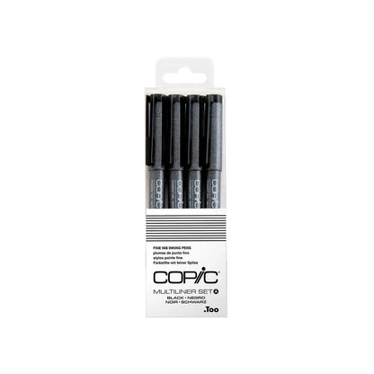 Copic Multiliner Pen Set Black A