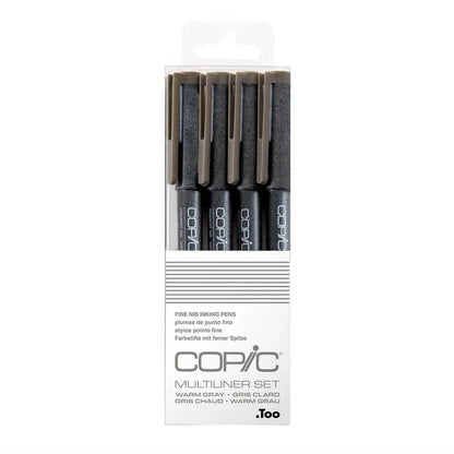 Copic Multiliner  Warm Grey 4pk