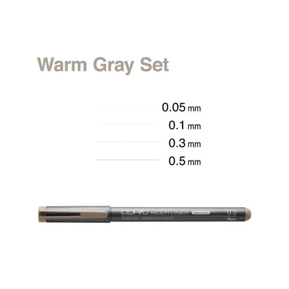 Copic Multiliner  Warm Grey 4pk