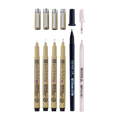 Sakura Pigma Micron Manga Basic Set 6pk