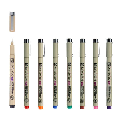 Sakura Pigma Micron 005 Pen Coloured 8pk