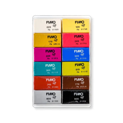 Fimo Leather Effect 12pk Set