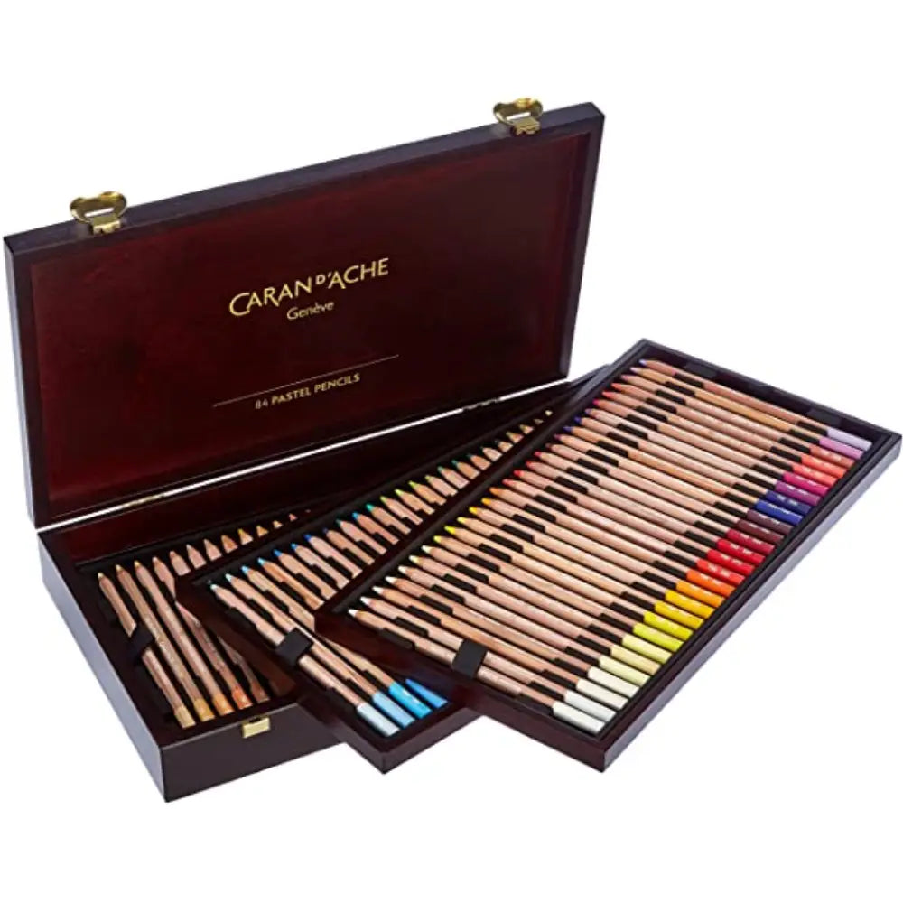 Caran d'Ache Pastel Pencil Wooden Box Set