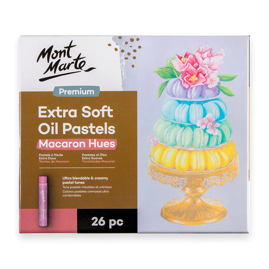 Mont Marte Extra Soft Oil Pastels Macaron 26pk