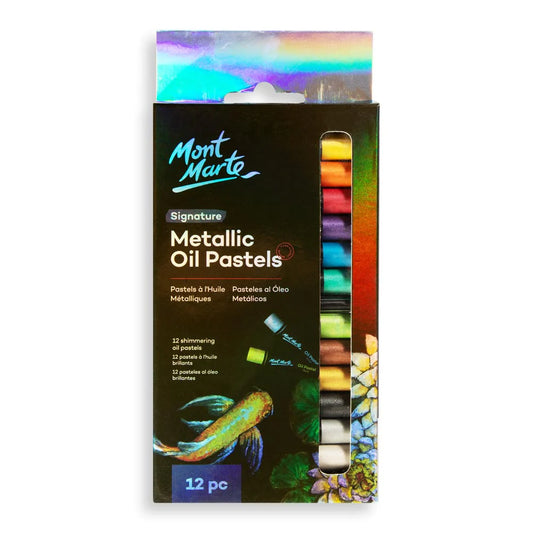 Mont Marte Metallic Oil Pastel 12pk