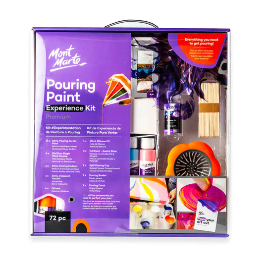 Mont Marte Pouring Paint Experience Kit 72pk