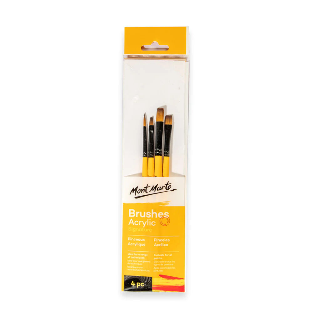 Mont Marte Gallery Series Brush Set 4Pk