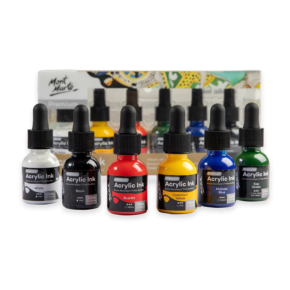 Mont Marte Acrylic Ink Set 6pk