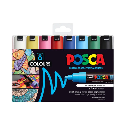 Uni Posca Paint Pen PC-7K 8 Assorted Set