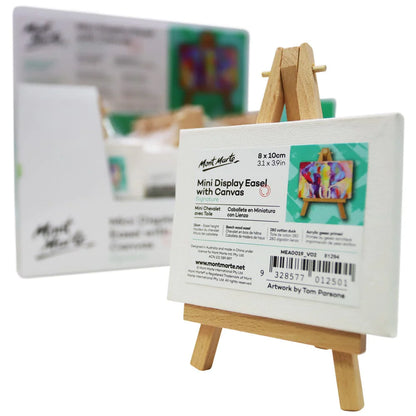 Mont Marte Mini Easel With Canvas 8X10cm