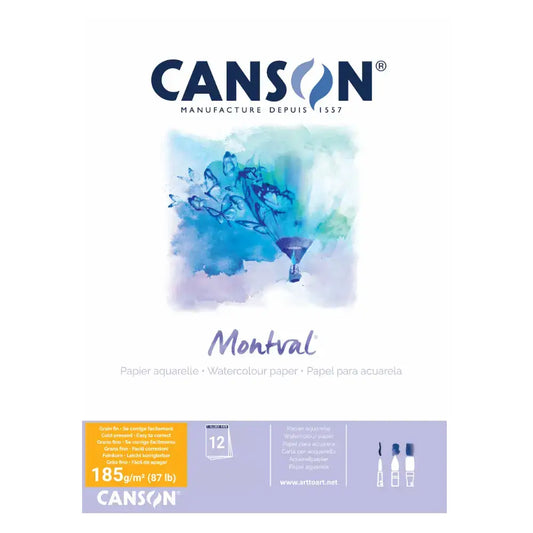 Canson Montval Watercolour Pad 185gsm