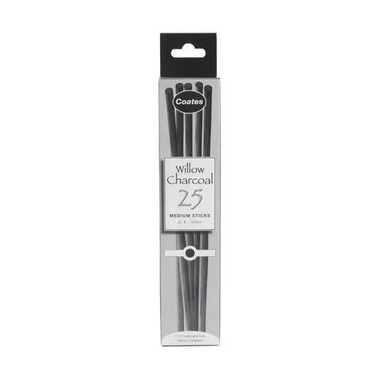 Coates Willow Charcoal Sticks Medium 25pk