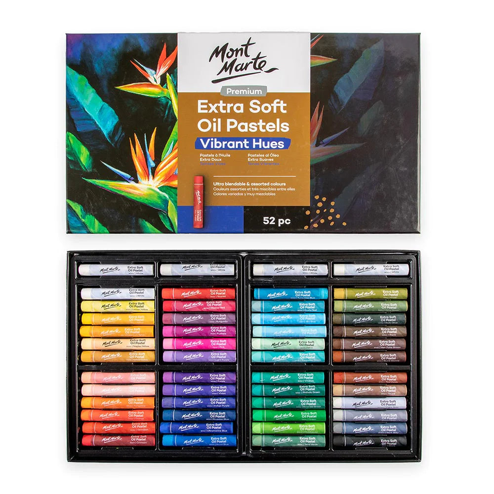 Mont Marte Extra Soft Oil Pastels Vibrant Hues 