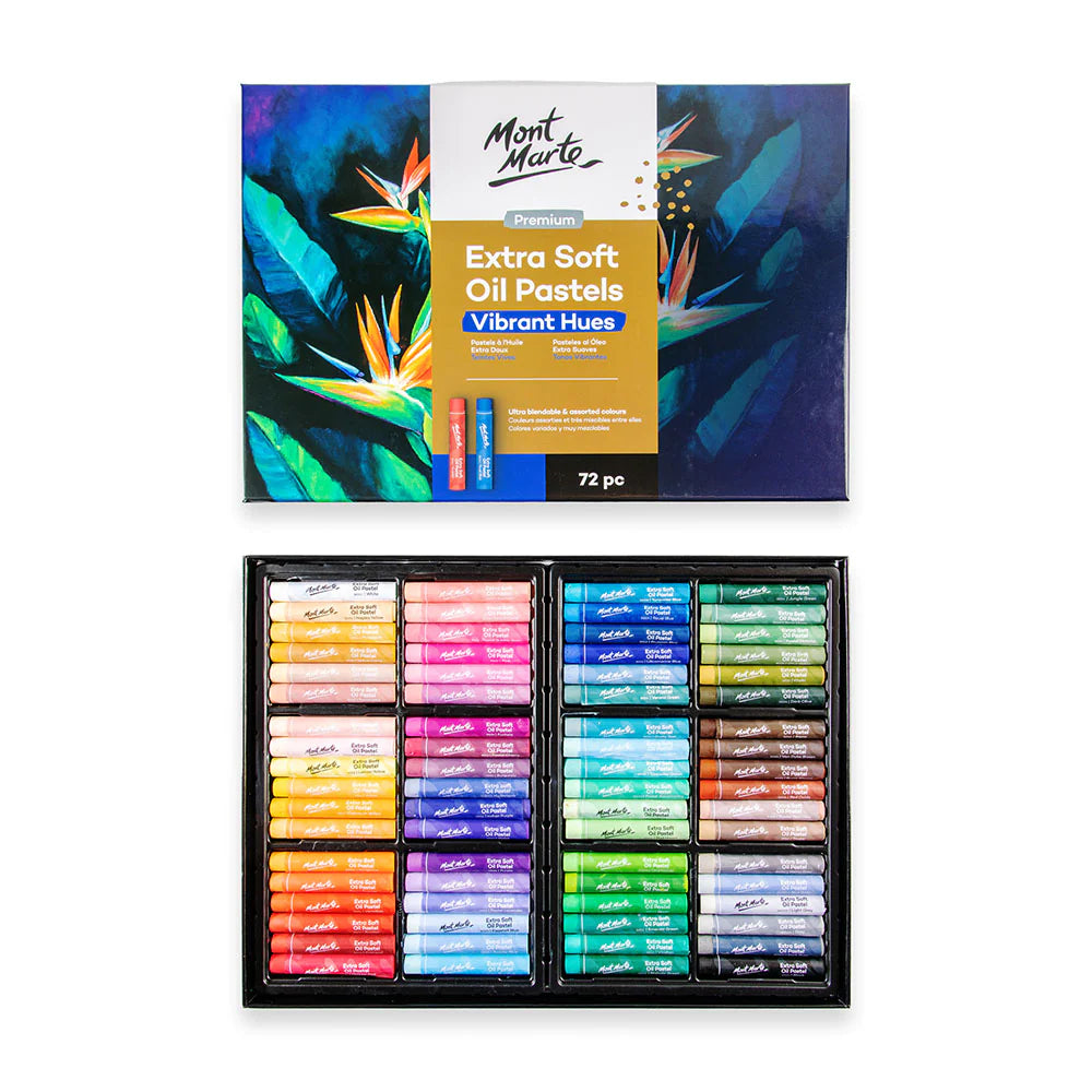 Mont Marte Extra Soft Oil Pastels Vibrant Hues 