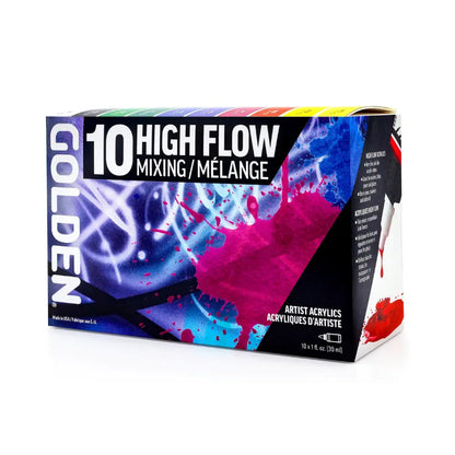 Golden High Flow Acrylic Mixing Set 10pk