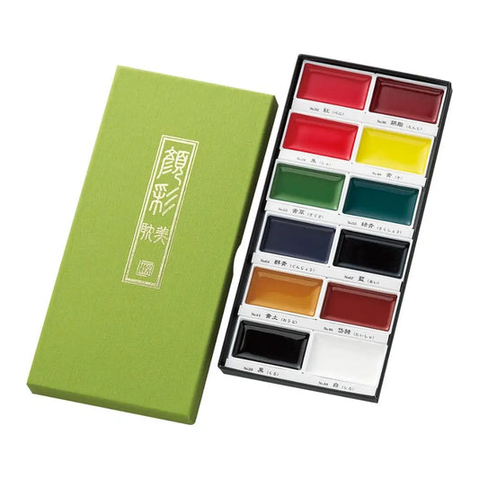 Kuretake Gansai Tambi Watercolour Palette 12 Set