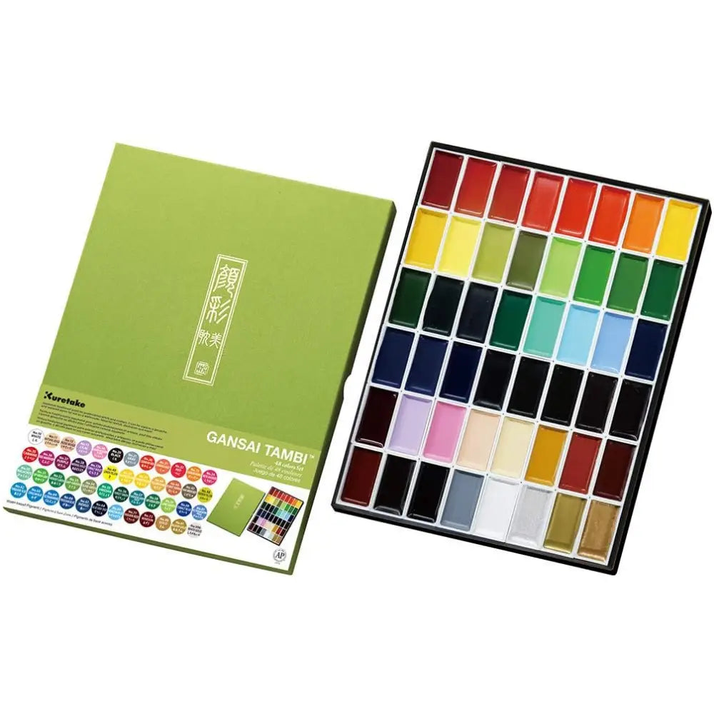 Kuretake Gansai Tambi Watercolour Palette 48 Set