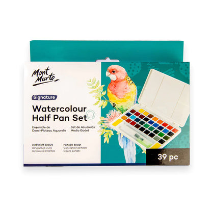 Mont Marte Watercolour Half Pan Set 39pk