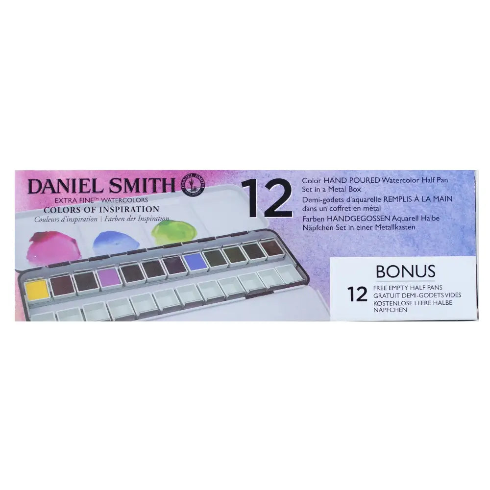 Daniel Smith Half Pan 12 Tin-  Inspiration Set