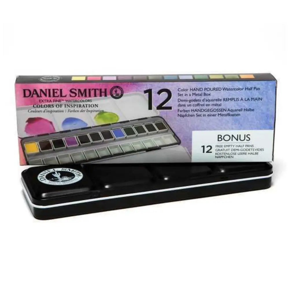 Daniel Smith Half Pan 12 Tin-  Inspiration Set