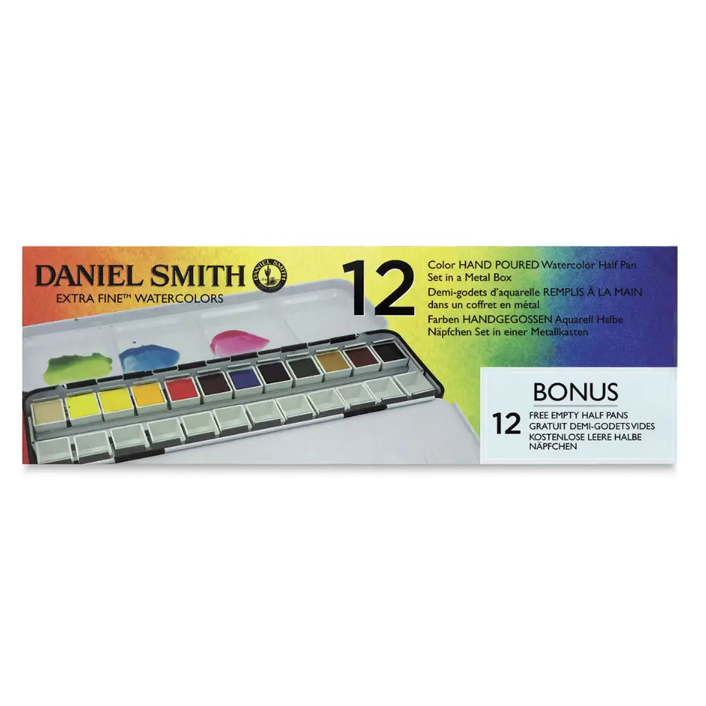 Daniel Smith Half Pan 12 Tin- Set