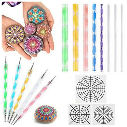  Dot Painting Mandala Kit 16pk