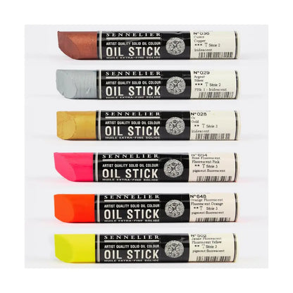 Sennelier Artist Oil Stick Set - Fluro & Metallic