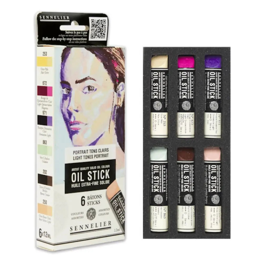 Sennelier Artist Oil Stick Mini Set - Light Portrait 