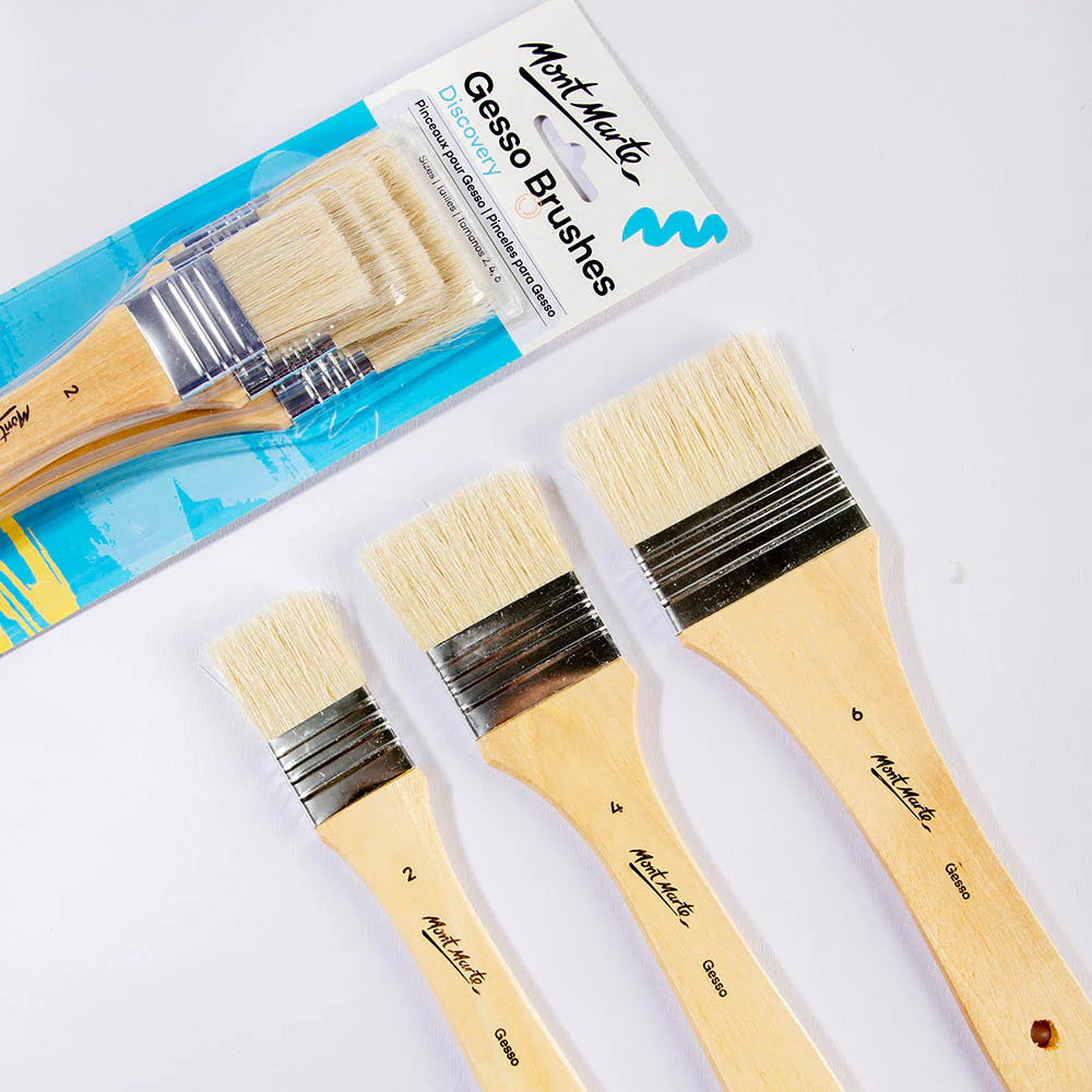 Mont Marte Gesso Brush Set 3pk