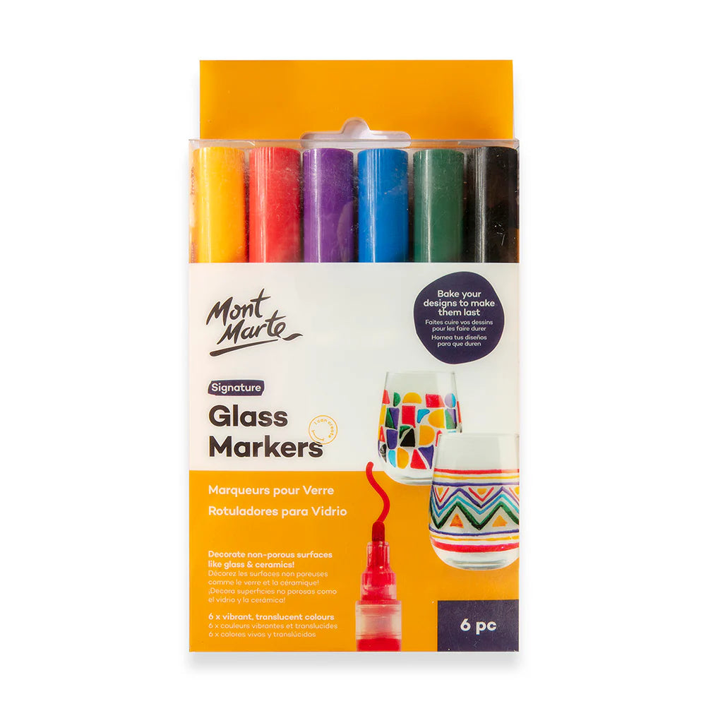 Mont Marte Glass Markers 6pk