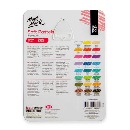 Mont Marte Soft Pastels 24pk Tin 