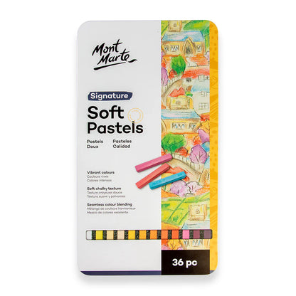 Mont Marte Soft Pastels 36pk Tin