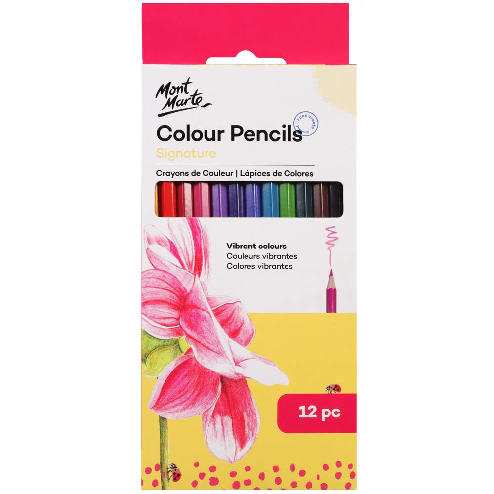 Mont Marte Signature Colour Pencils 12pc