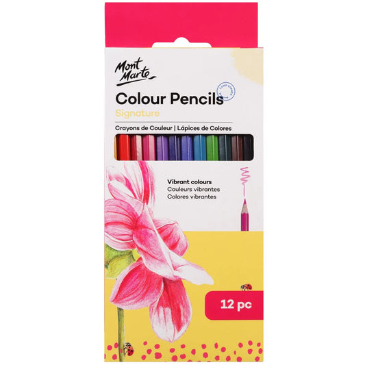 Mont Marte Signature Colour Pencils 12pc