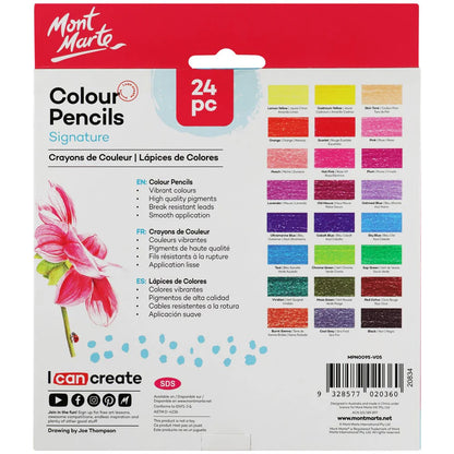 Mont Marte Signature Colour Pencils 24pc