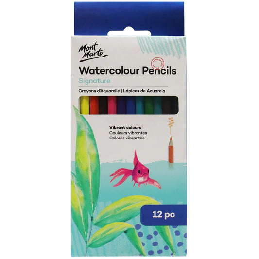 Mont Marte Signature Watercolour Pencils 12pce