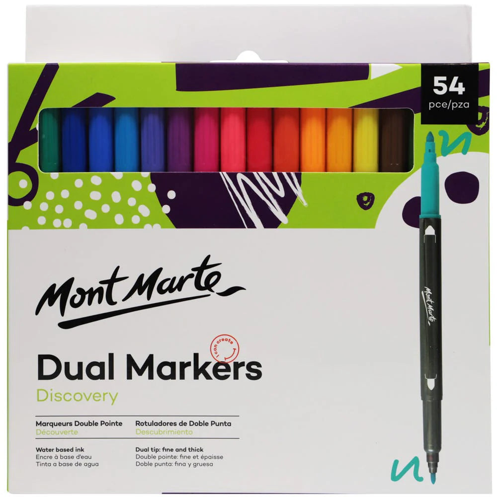 Mont Marte Dual Tip Markers 54pce