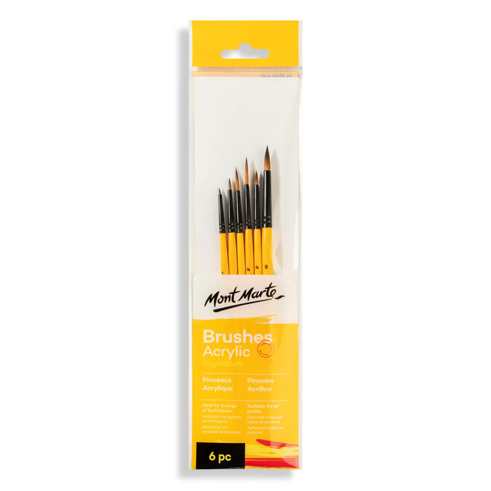 Mont Marte Gallery Series Brush Set 6pk