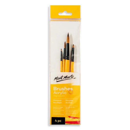 Mont Marte Gallery Series Brush Set 4Pk